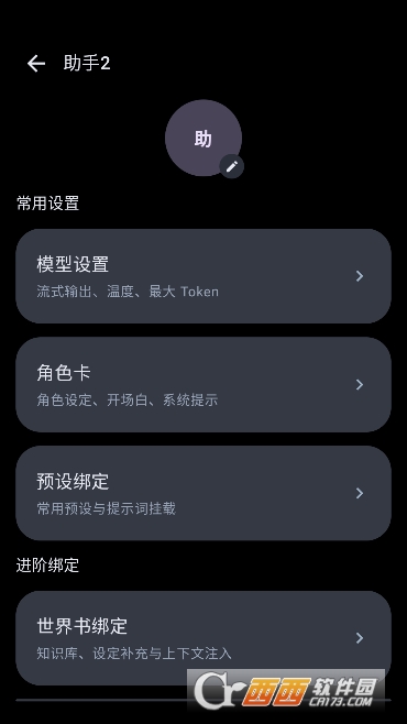 编辑角色设定